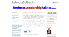 Desktop Screenshot of businessleadershipadvice.com